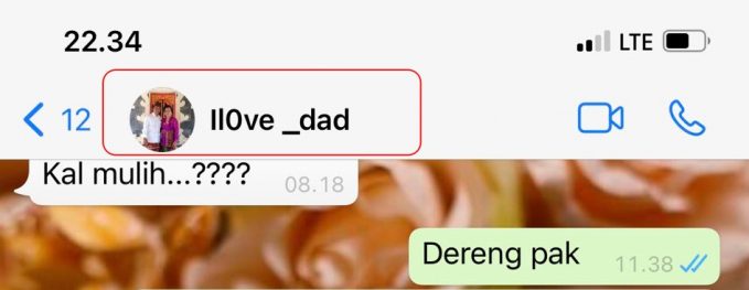 Nama Kontak ayah di Hp anaknya yang kocak dan bikin cekikikan